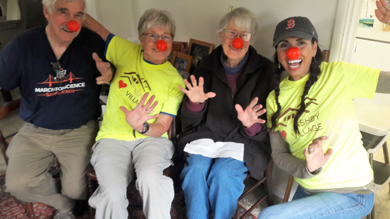 Ashby Village members are clowning around