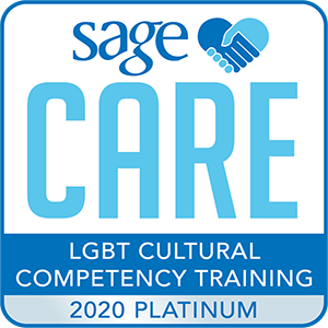 Sage care, LGBT cultural competency training, 2020 platinum